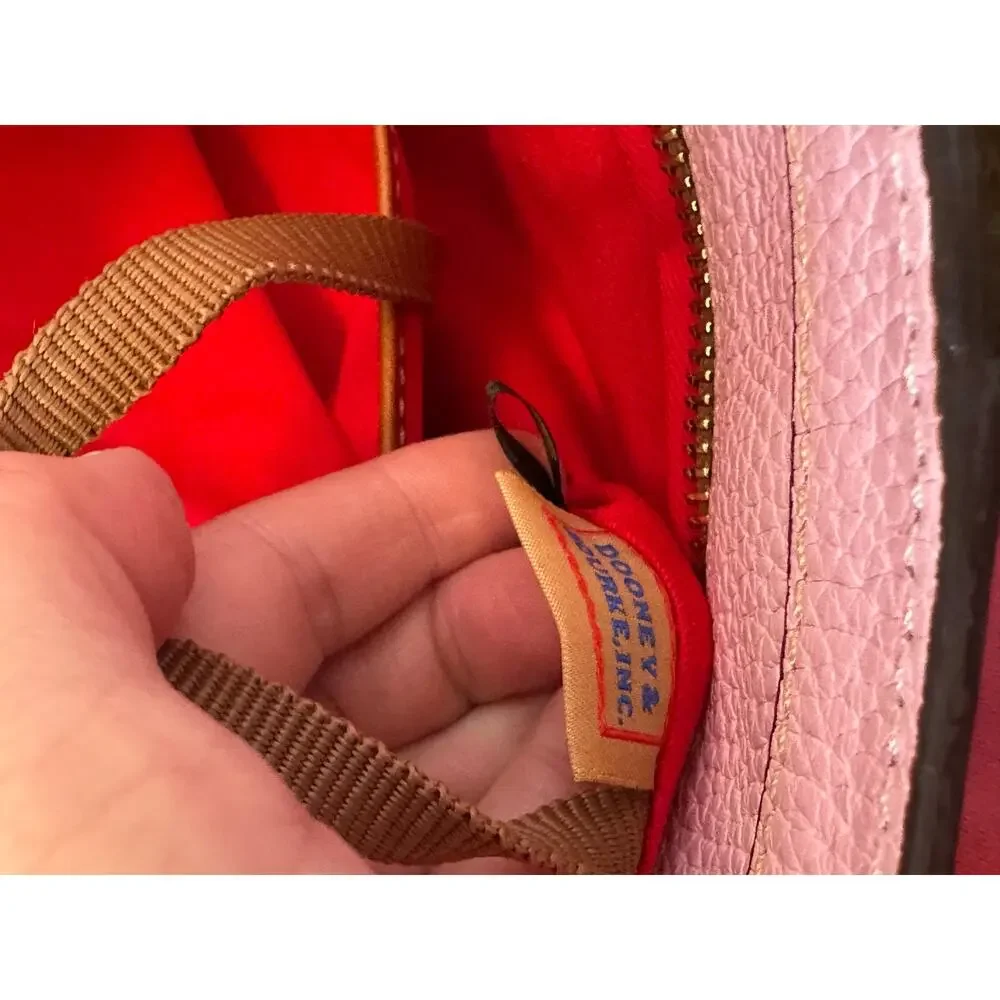 DOONEY & BOURKE Pale Pink Pebbled Leather Lexington Shopper Shoulder Bag